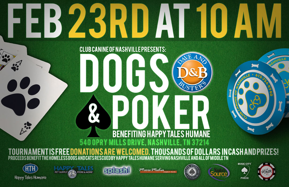 Dogs and Poker Flyer